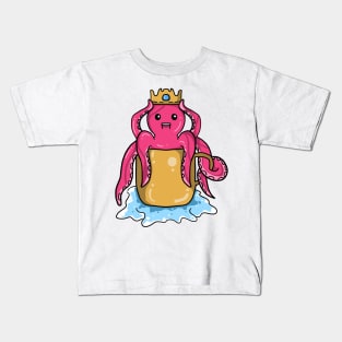 octopus and treasure Kids T-Shirt